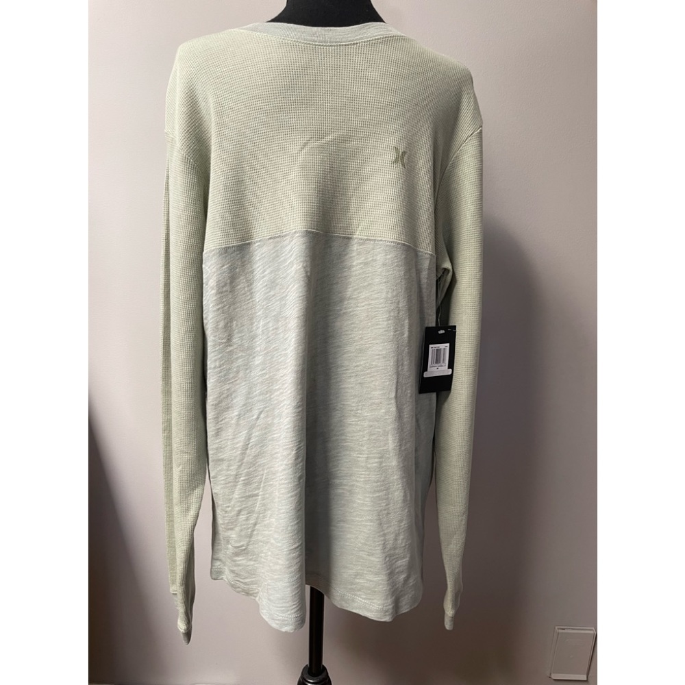 Mens NWT Sz M Hurley long sleeve waffle shirt